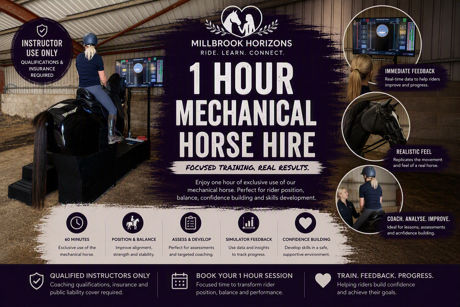 Mechanical Horse Hire - Instructor Hire 1 Hour